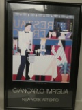 Vintage Giancarlo Impiglia Dinner for Two New York Art Expo Poster