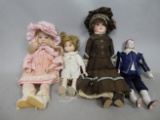 Lot 4 Porcelain Dolls Armand Marseille 370 1998 Alice Dohmeyer etc