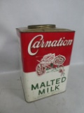 Vtg Carnation Malted Milk 25lb XL Country Store Display
