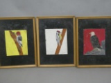 Lot 3 Signed E Roechl Vintage Signed Bird Paintings