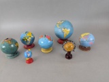 Collection of Vintage Metal and Plastic Globe Banks