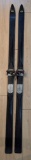 Paris Manufacturing Co Wooden Skis 74 Inches Long with Bindings