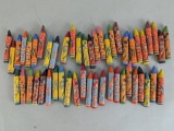 Set of 50 Vintage Disney Character Wax Crayons from the 1950s