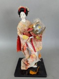 Japanese Nishi Doll Yaegakihime Princess Figurine on Base