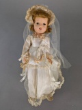 Effanbee Bride Doll in Wedding Dress Made in USA
