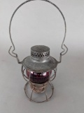 Penn Central Railroad Dressel Lantern with Red Globe