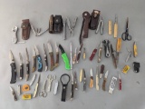 Collection of Assorted Pocket Knives Multitools and Accessories