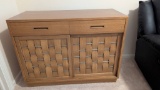 Edward Wormley for Dunbar Woven Front Sideboard in Oak