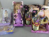 Disney Tangled Lot with Dolls, Play Sets, and Beauty Set
