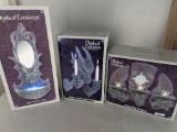 Mystical Creations Decor Set Featuring Dragon Wall Mirror and Holders