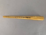 Vintage Butterscotch Swirl Bakelite Ring Mandrel with Sizing Marks
