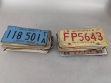 Vintage License Plates Including Illinois and Other States