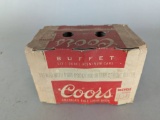 Coors Beer Six-Pack Empty Aluminum Cans c1968