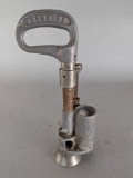 Vintage Metal Milk Bottle Capper with Specialty Handle