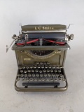 LC Smith and Corona SecretarialÂ  Manual Typewriter with Olive Finish