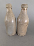 Antique Stoneware Bottles by R Schwalbach