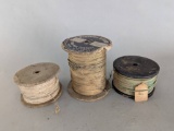 Antique Spools of Cloth Covered Wire by Rome Wire Company
