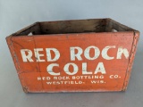 Red Rock Cola Wooden Crate from Red Rock Bottling Co Westfield Wis
