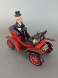 Vintage Cragstan Shaking Car Tin Litho Toy Replica of 1901 Car