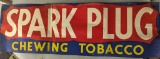 Spark Plug Chewing Tobacco Advertising Sign