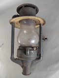 Dietz Pioneer Kerosene Lantern with Glass Globe and Metal Frame