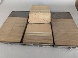Set of 6 Antique Army Green Metal File Drawers