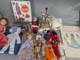 Dolls with Accessories and Coloring Book