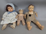 Three Composition Dolls Horsman and Others