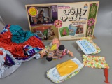 Vintage Lil Polly Puff Playset with Doll and Inflatable Furniture
