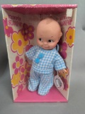 Kewpie Sleeper Doll in Original Packaging with Blue Pajamas