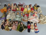 1960s Character Dolls with Clothing and Accessories Large Lot