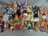 Plastic and Vinyl Dolls in Various Styles and Attire