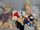 Large Lot of Plush Soft Toys Including Various Animals