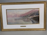 Watercolor Painting by Giovanni Battista of Capri Marina Grade