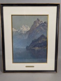 Lake Como Watercolor Painting by H Anthony Dyer