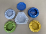 6 French Hotel Ashtrays Hotel Ruhl and Negresco Nice St Ute Drome