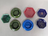 Lot of 7 Paris Hotel Ashtrays Made by St Uze Drome