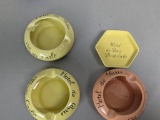 4 Hotel Paris Monte Carlo Ashtrays by St Uze Drome