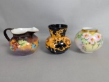Three Decorative Ceramic Vessels Gouda Holland & Limoges France