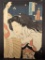 Original Japanese Woodblock Print by Utagawa Kunisada Depicting Female Figure