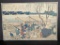 Japanese Woodblock Print Bookplates by Katsushika Hokusai Original 19th Century