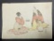 Japanese Woodblock Print Tea Ceremony by Ryuryukyo Shinsai 19th Century