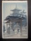 Japanese Woodblock Print of Zentsuji Temple by Kawase Hasui