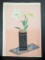 Japanese Woodblock Print Lily in Bamboo Vase by Bakufu Ohno