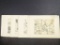 Lot of Japanese Woodblock Prints by Katsushika Hokusai 19th Century Bookplates