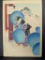 Flower-viewing Ladies of the Bunsei Era by Mizuno Toshikata Japanese Woodblock Print