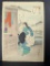 Original Toshikata Japanese Woodblock Print A Shop: Woman of the Kosho Era
