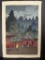 Japanese Woodblock Print Zentsuji Temple in Rain by Kawase Hasui