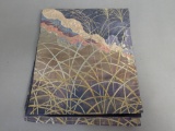 Fukuro Obi with Metallic Design in Purple and Gold