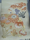 6 Assorted Polyester and Silk Japanese Obi for Fabric Use